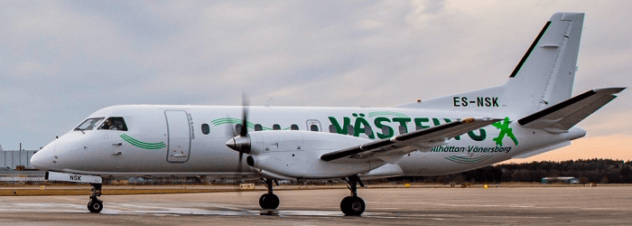 VÄSTFLYG BÖRJAR FLYGA TILL SÄLEN FRÅN VÄXJÖ